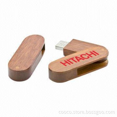 Wooden Memory Sticks with 1 to 256GB Full Capacity and More than 10 Years Data Retention